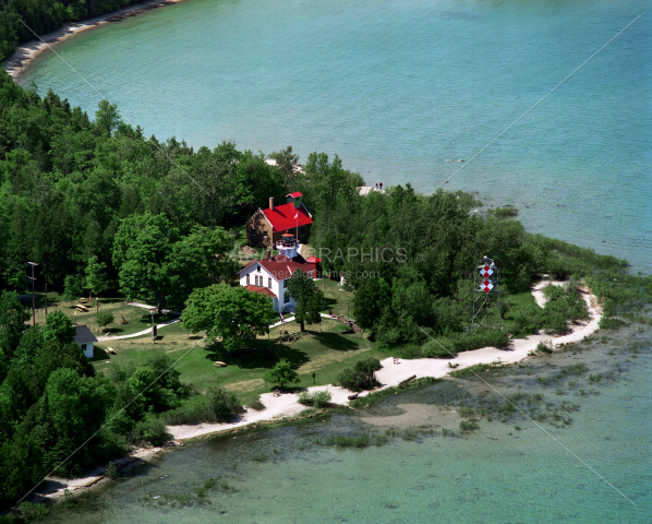 Northport Lighthouse in Leelanau County, Michigan